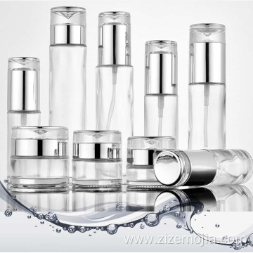 Skincare glass bottle serum pump 30ml 30 ml